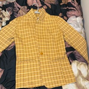 NWT YELLOW WOMENS BLAZER